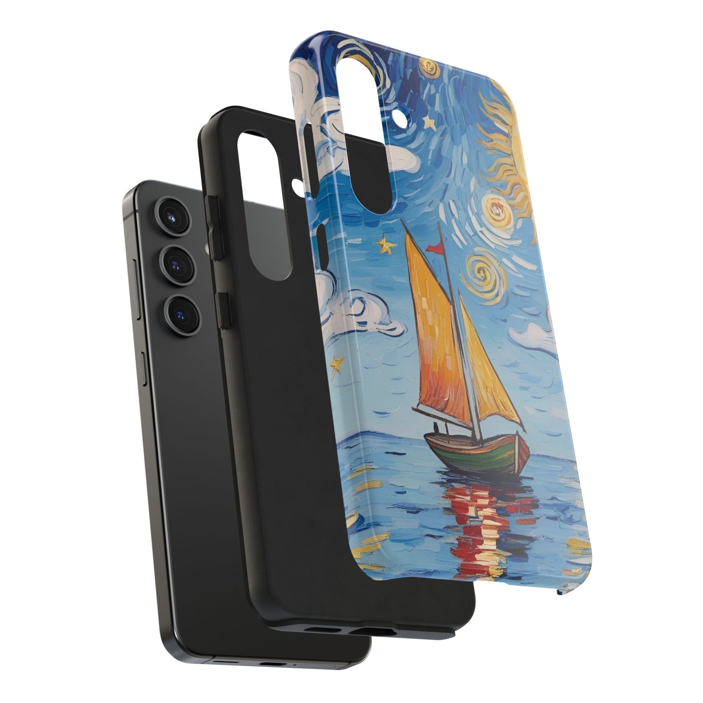 Phone Case - Sailboat Artsy Pattern Tough Phone Case
