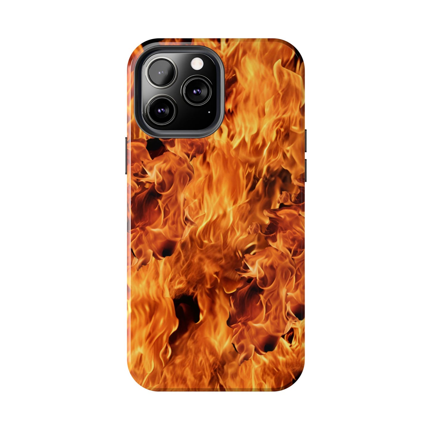 Fire Flame Design Tough Phone Case for iPhone and Samsung Smartphones