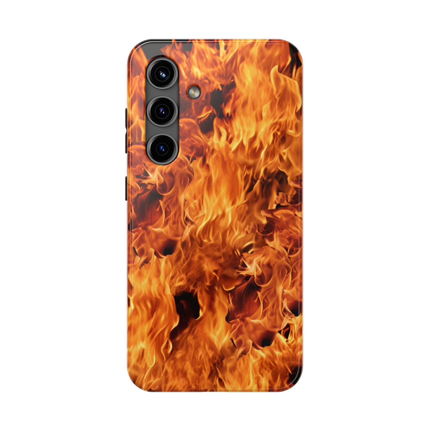 Fire Flame Design Tough Phone Case for iPhone and Samsung Smartphones