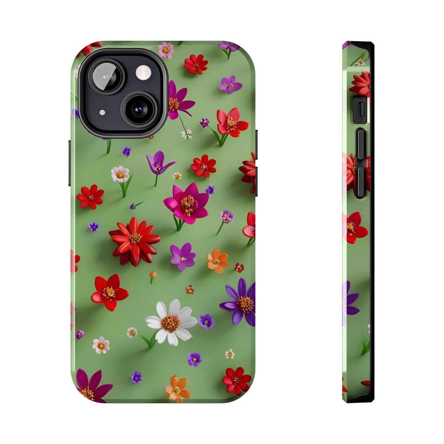 Tough Phone Cases - Summer Flowers in 3D
