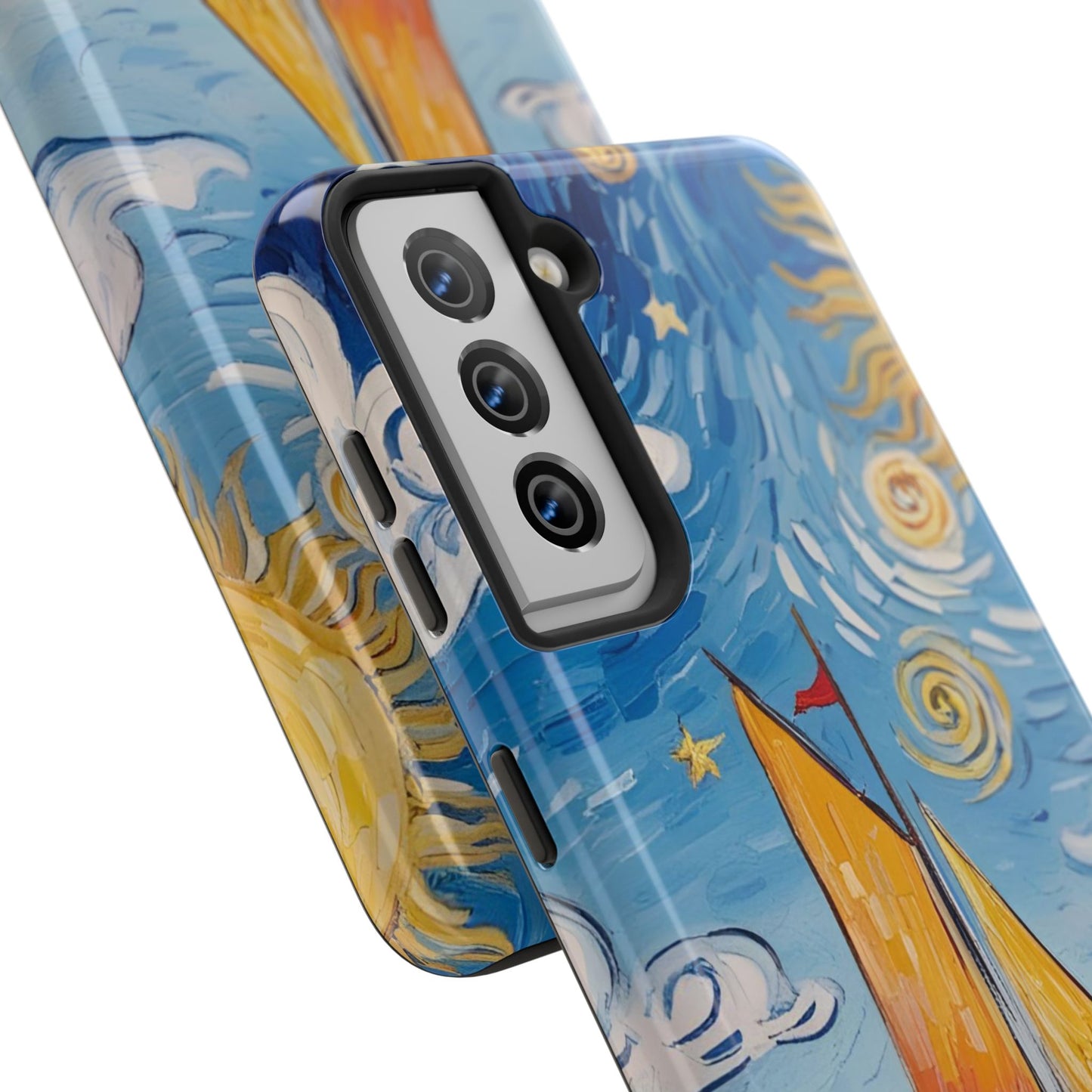 Phone Case - Sailboat Artsy Pattern Tough Phone Case