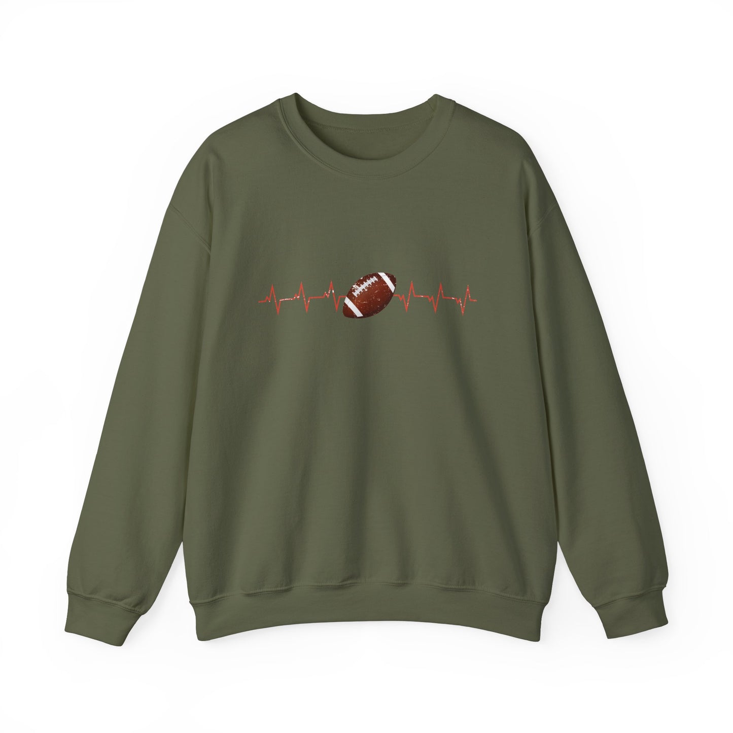 Distressed Football Design Sweatshirt for Women