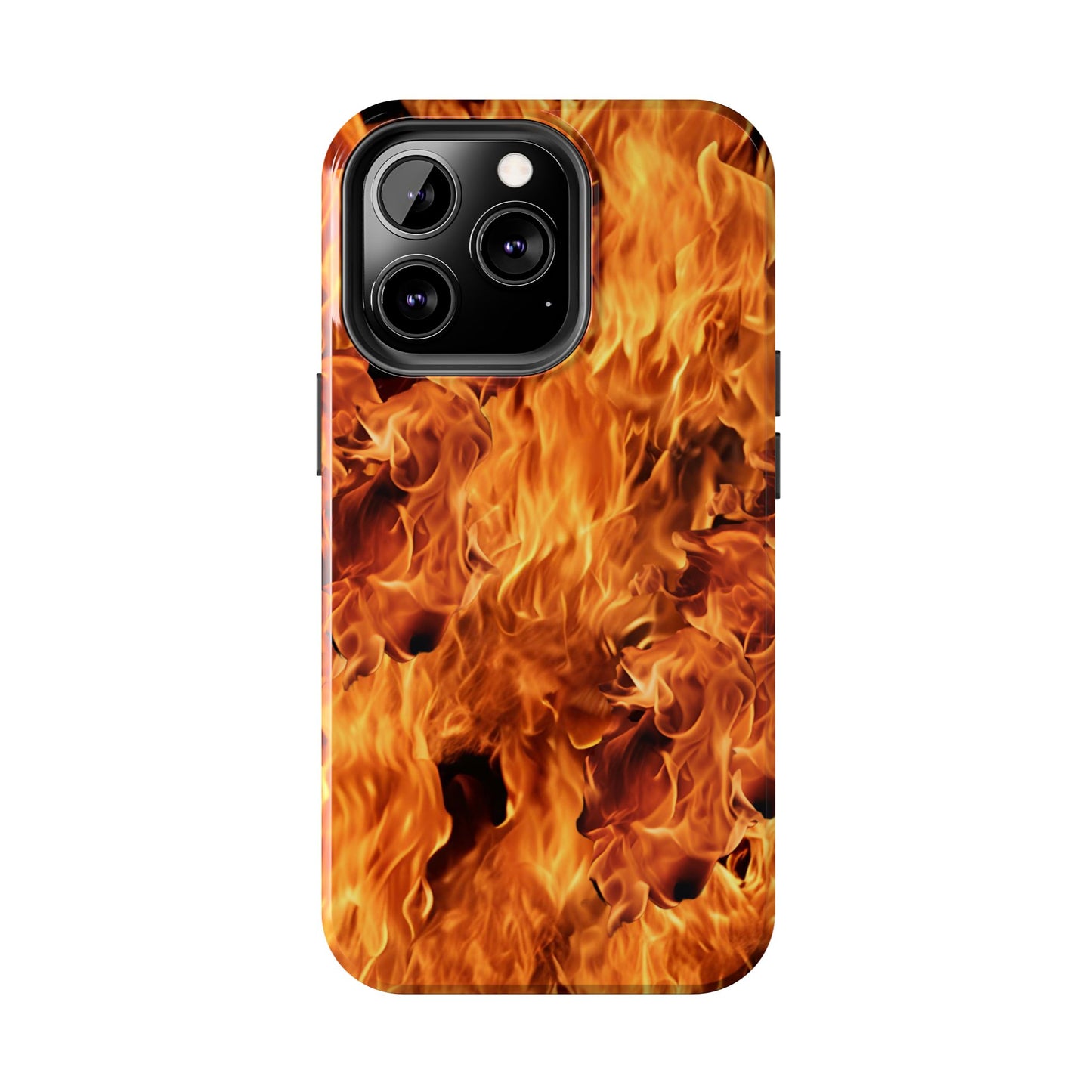 Fire Flame Design Tough Phone Case for iPhone and Samsung Smartphones