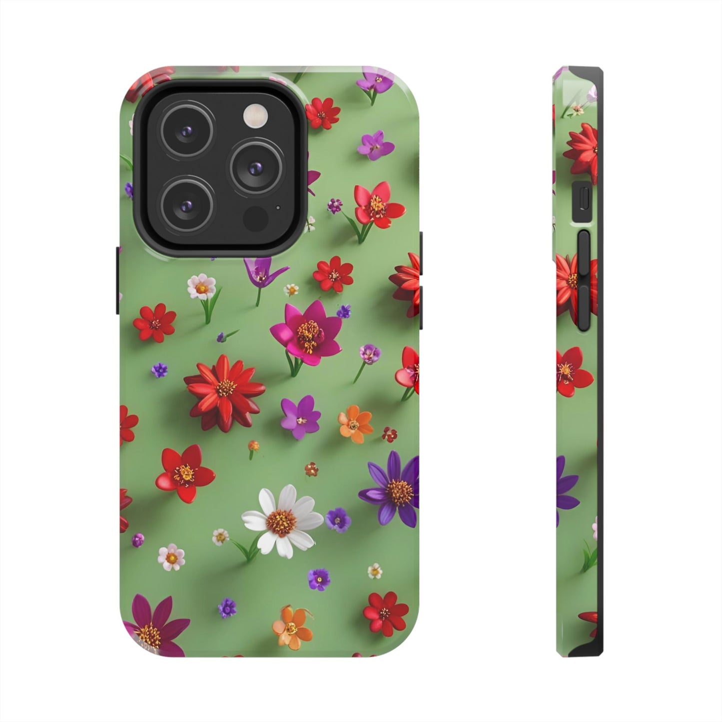 Tough Phone Cases - Summer Flowers in 3D