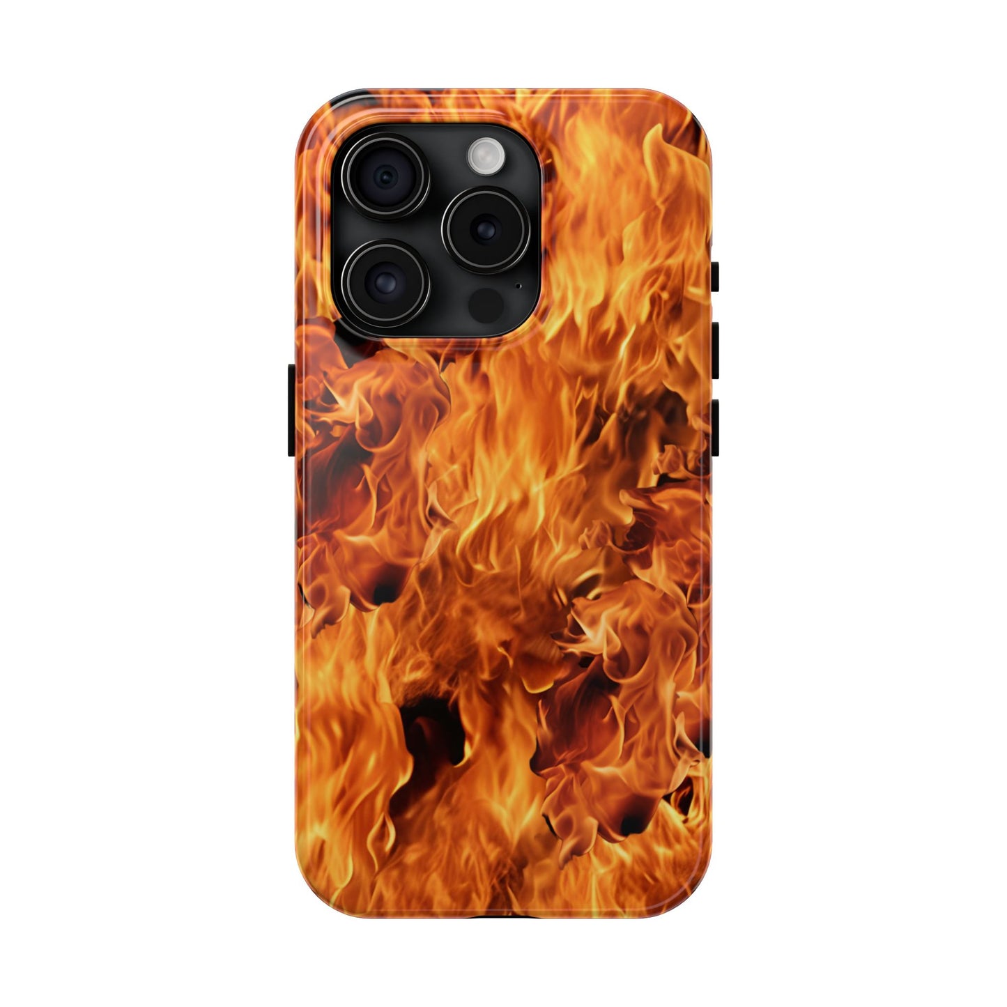 Fire Flame Design Tough Phone Case for iPhone and Samsung Smartphones