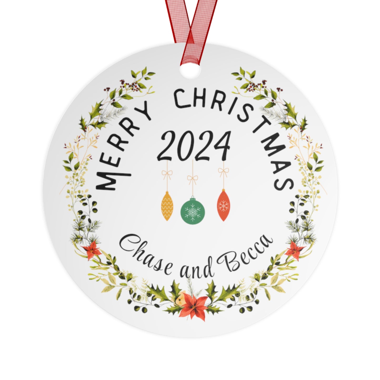 Metal Ornaments - Personalized Mid-Century Vibe