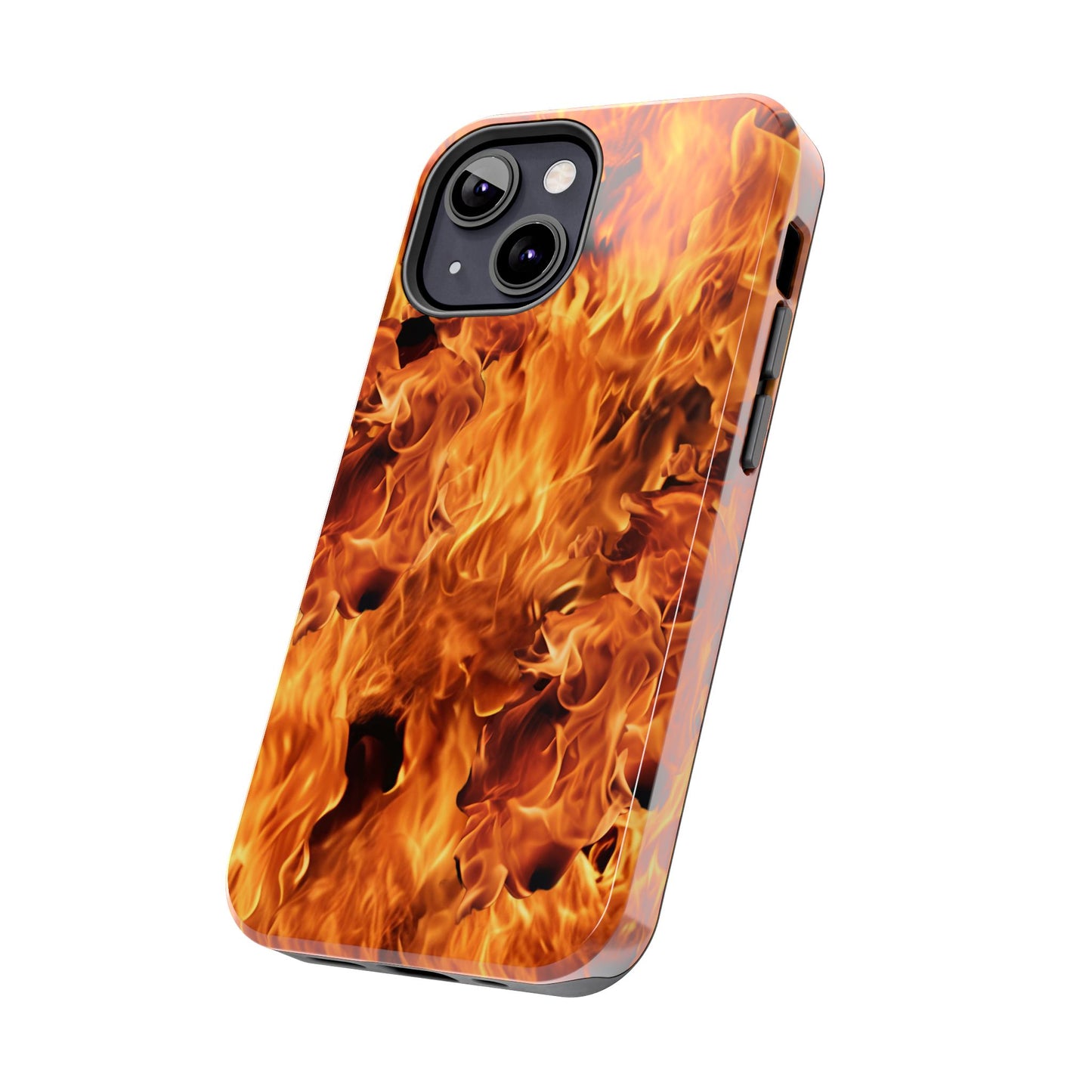Fire Flame Design Tough Phone Case for iPhone and Samsung Smartphones