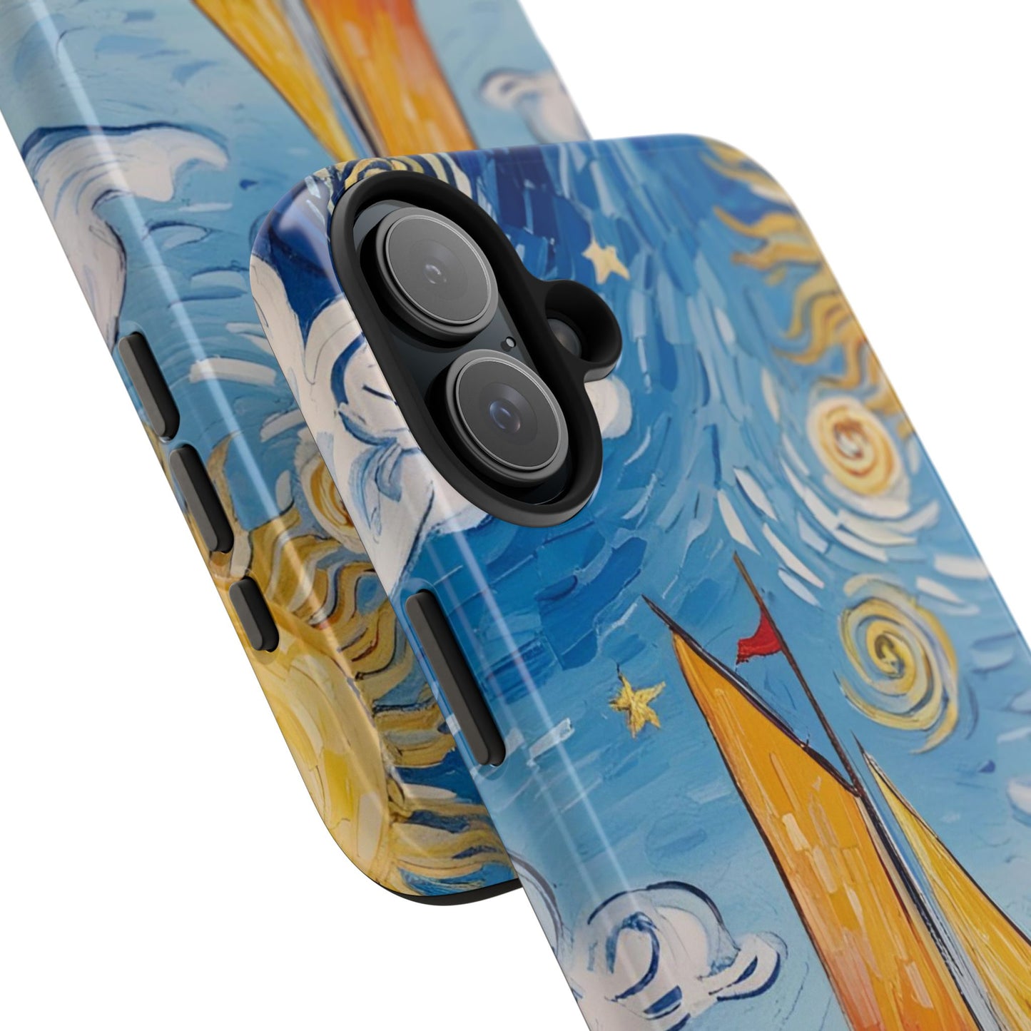 Phone Case - Sailboat Artsy Pattern Tough Phone Case