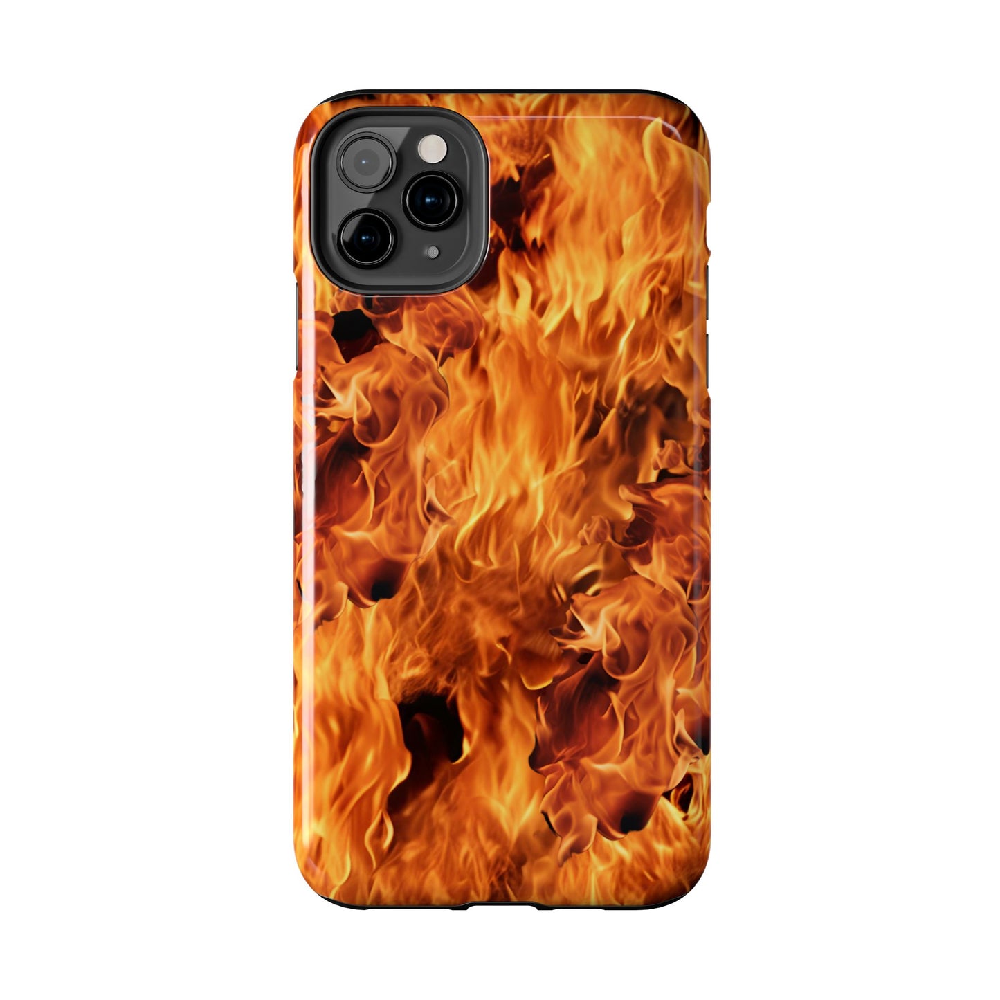 Fire Flame Design Tough Phone Case for iPhone and Samsung Smartphones