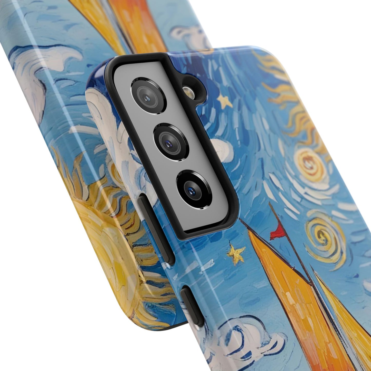 Phone Case - Sailboat Artsy Pattern Tough Phone Case