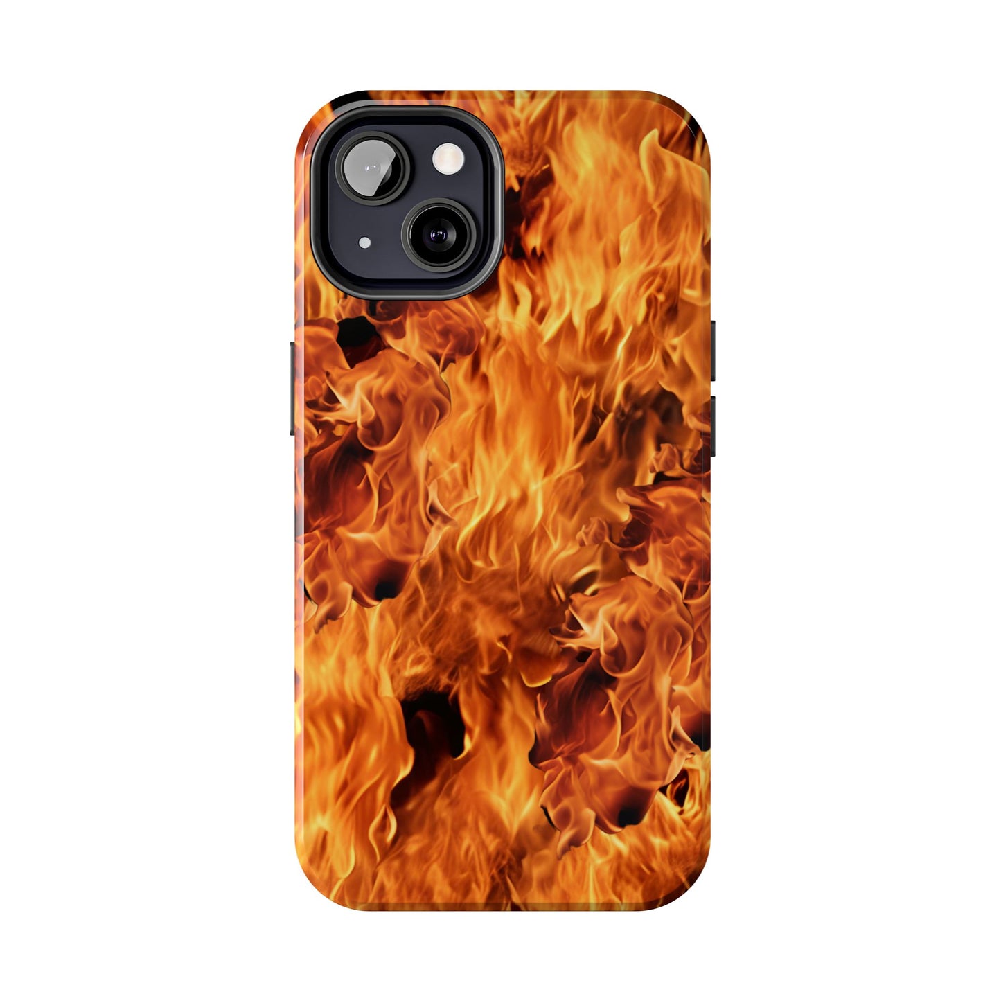 Fire Flame Design Tough Phone Case for iPhone and Samsung Smartphones
