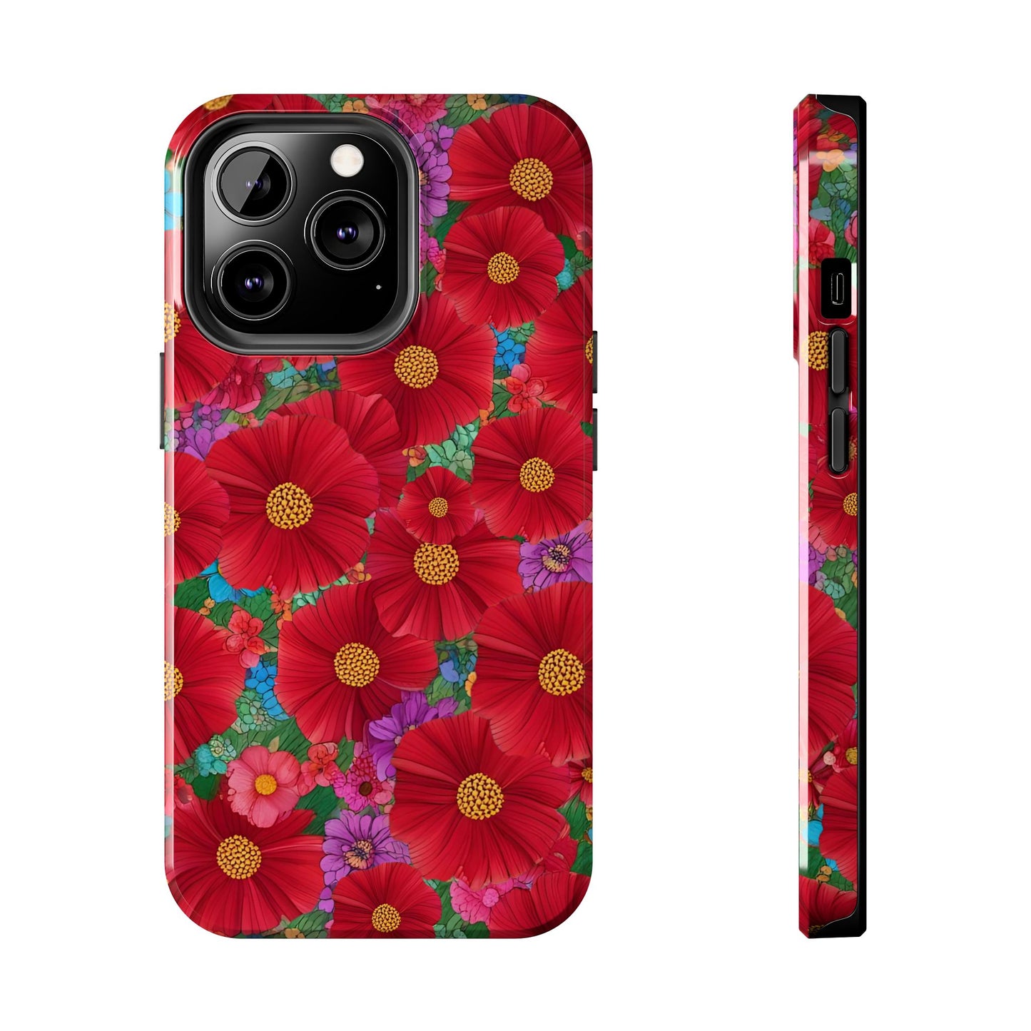 Tough Phone Cases - Beautiful Bold Red Poppies