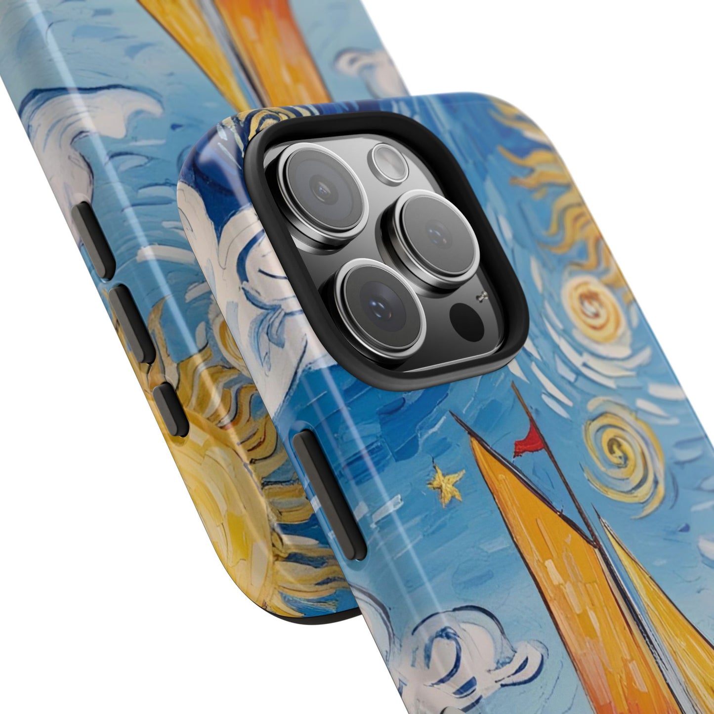 Phone Case - Sailboat Artsy Pattern Tough Phone Case