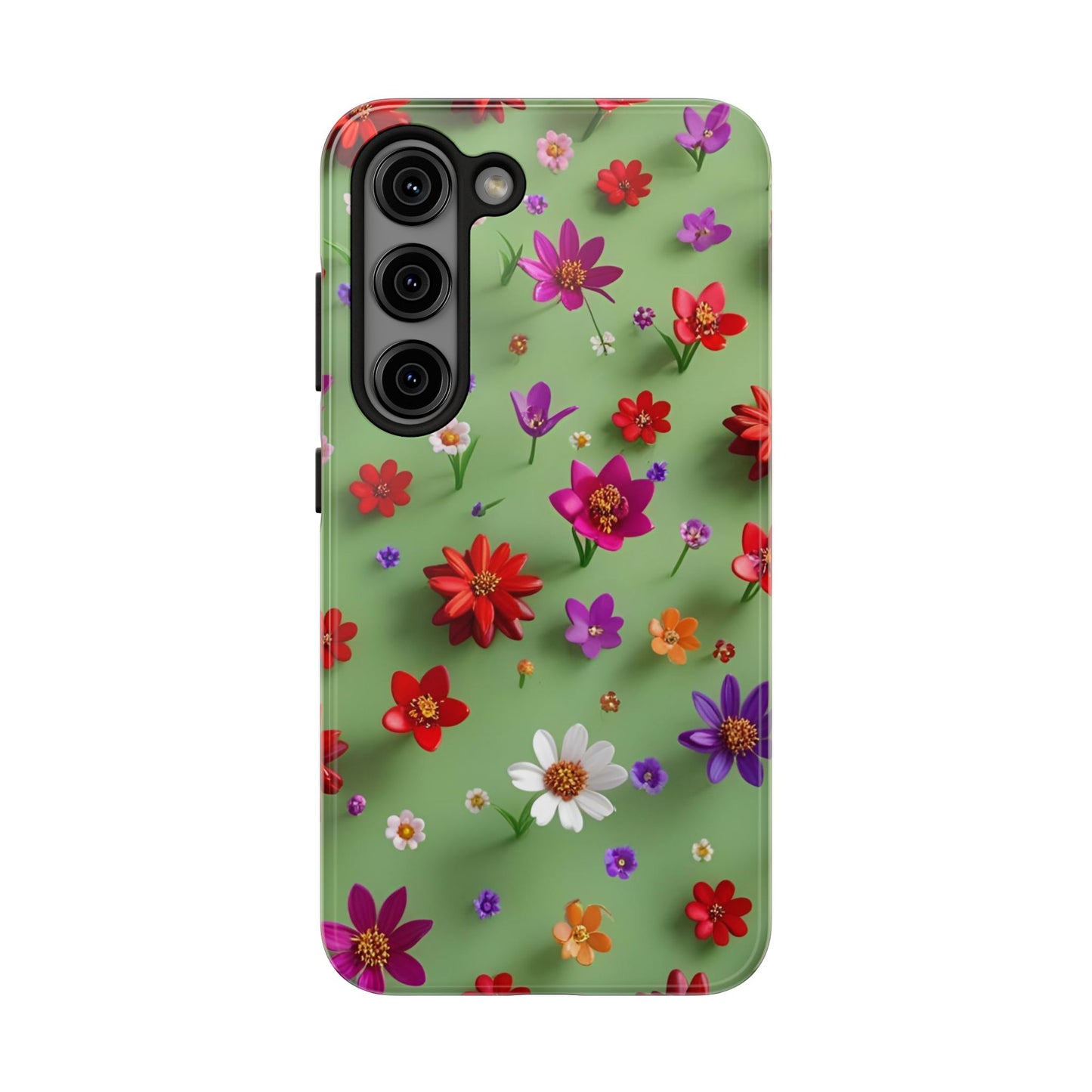 Tough Phone Cases - Summer Flowers in 3D