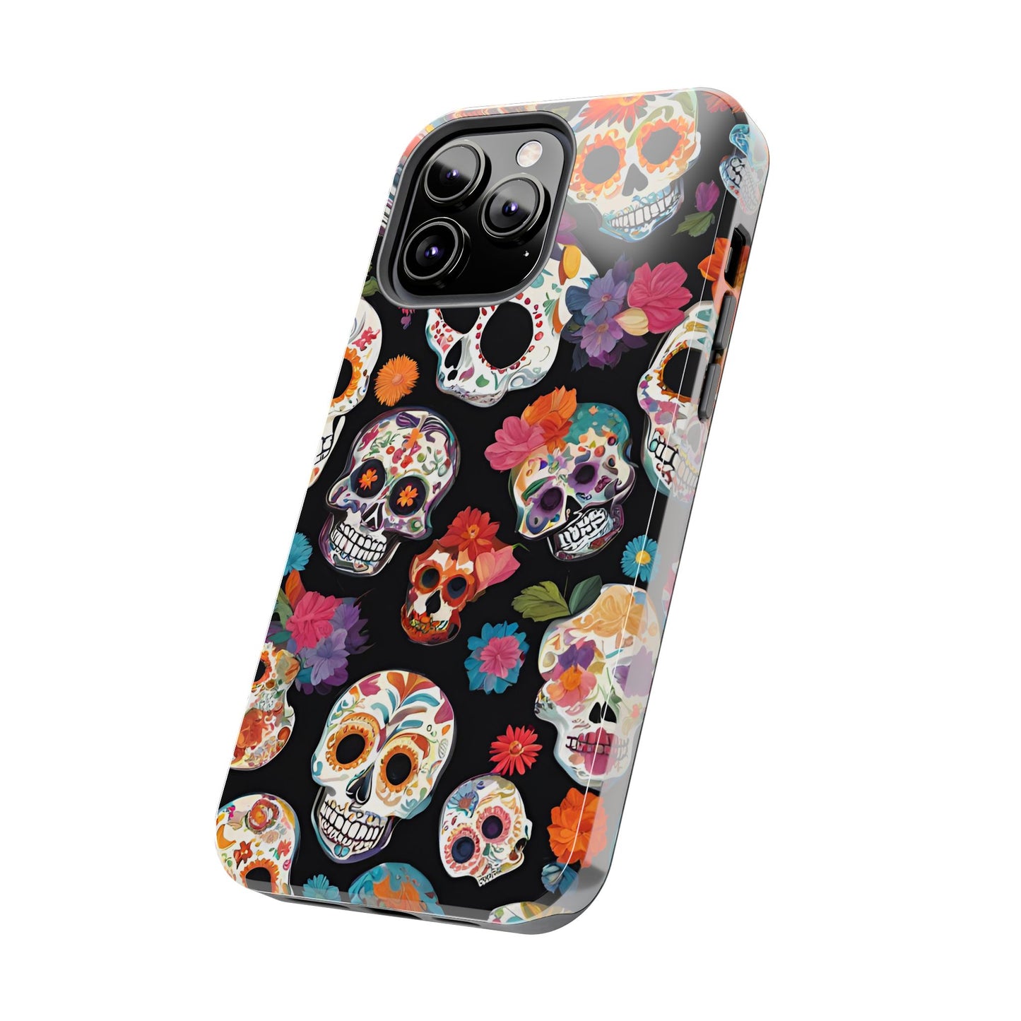 Day of the Dead Sugar Skulls el Día de Todos los Santos - Tough Phone Case for iPhones and Samsung Smartphones