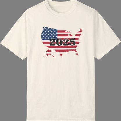 Garment-Dyed T-shirt - Red White and Blue 2025