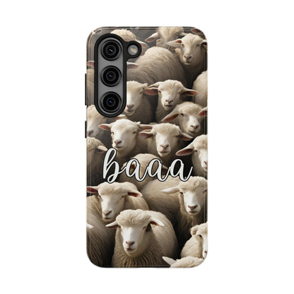 Sheep say Baaaa - Tough Phone Case for iPhone and Samsung Smartphones