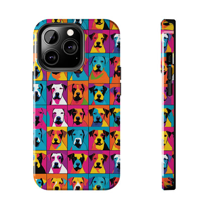 Colorful Dogs - Tough Phone Case for iPhones and Samsung Smartphones