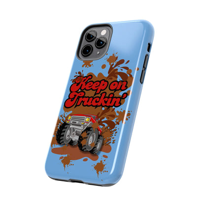 Keep on Truckin' in Blue - Tough Phone Case for iPhones and Samsung Smartphones