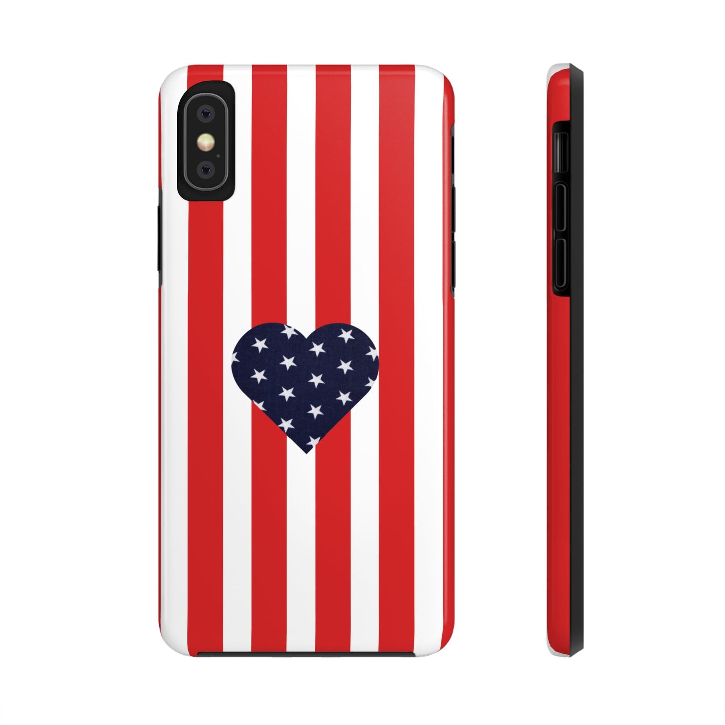 Stars and Stripes with Love - Tough Phone Case for iPhones and Samsung Smartphones