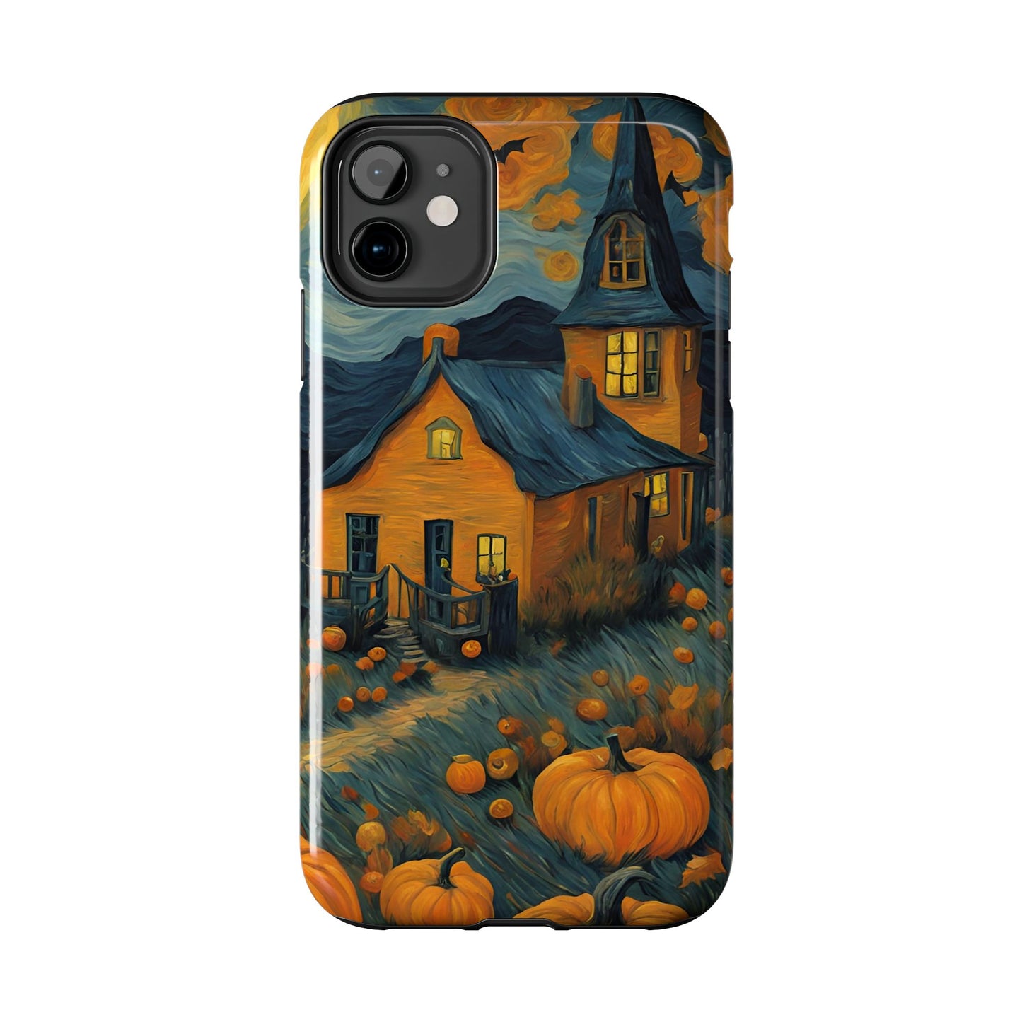 Spooky Haunted House Design - Tough Phone Case for iPhones and Samsung Smartphones