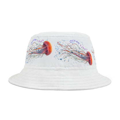 Bucket Hat - Ocean Vibes Jellyfish