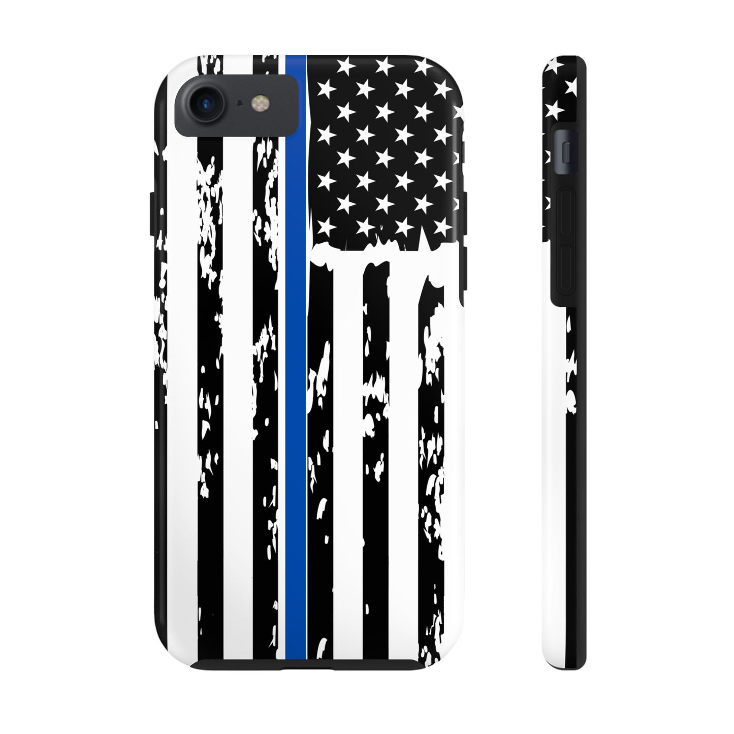 Phone Case: American Flag Blue Line Law Enforcement