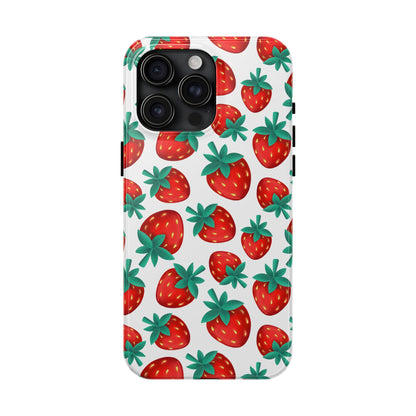 Strawberries - Tough Phone Case for iPhones and Samsung Smartphones