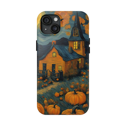 Spooky Haunted House Design - Tough Phone Case for iPhones and Samsung Smartphones