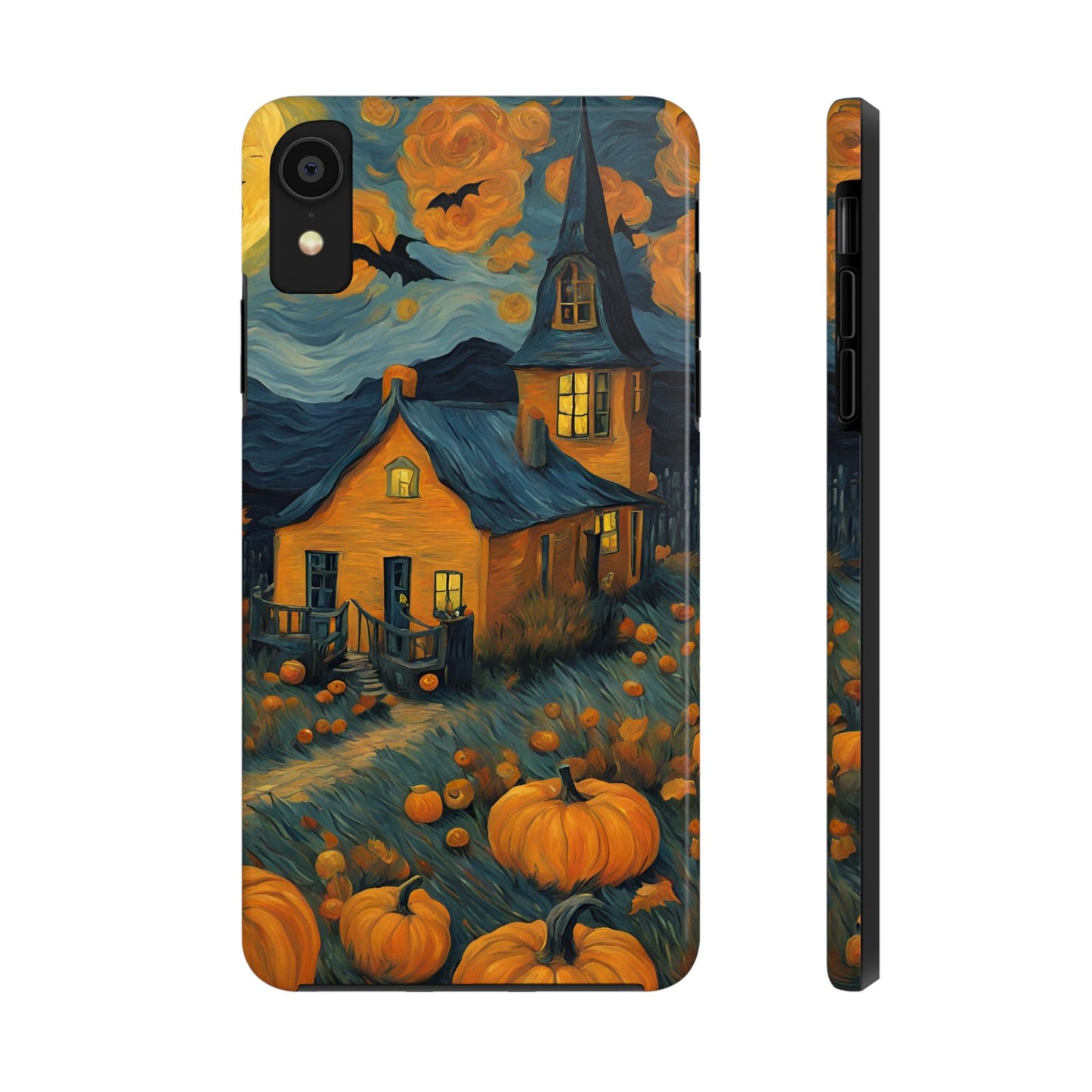 Spooky Haunted House Design - Tough Phone Case for iPhones and Samsung Smartphones