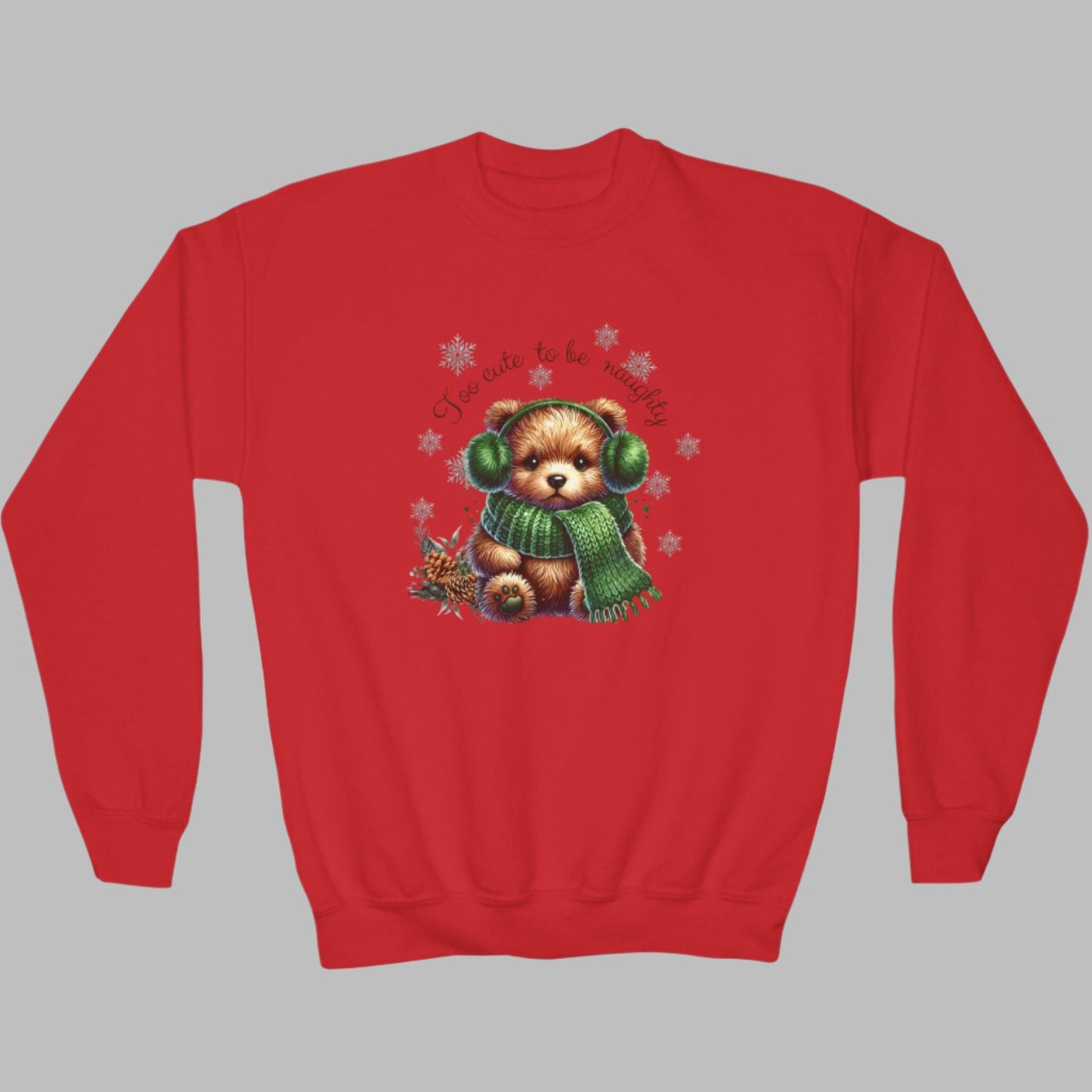 Too Cute  to Be Naughty - Crewneck Sweatshirt for Youths