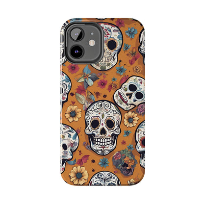 Phone Case - Day of the Dead Sugar Skulls Design  el Día de Todos los Santos iPhone and Samsung Smartphones