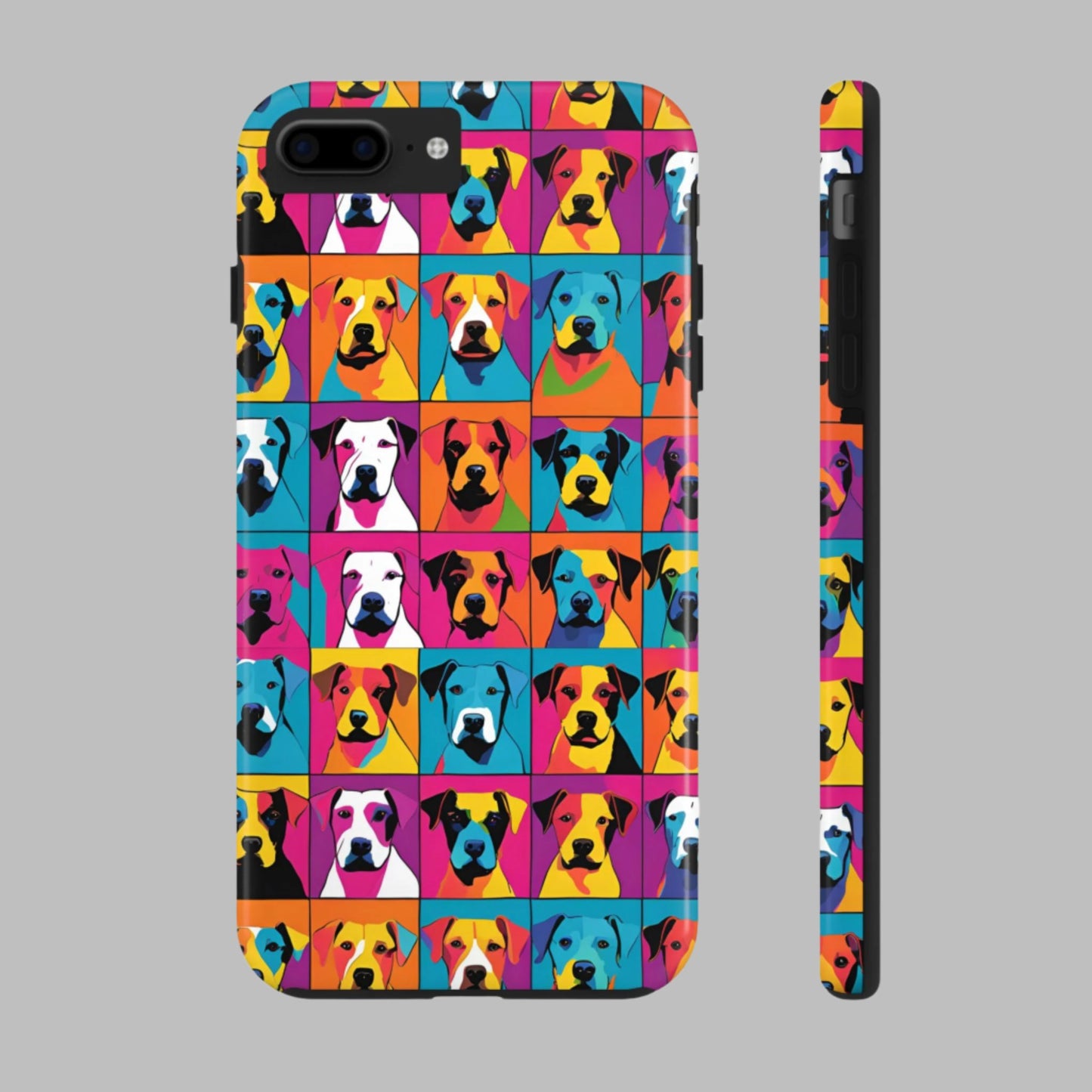 Colorful Dogs - Tough Phone Case for iPhones and Samsung Smartphones