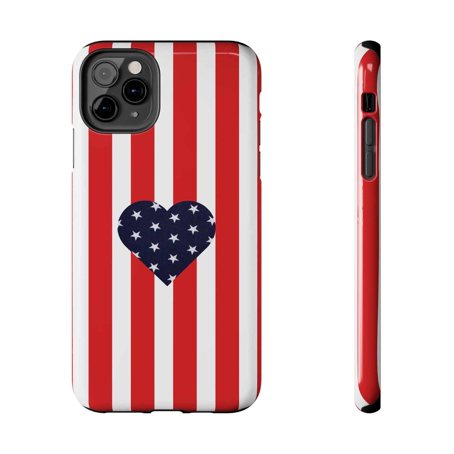 Stars and Stripes with Love - Tough Phone Case for iPhones and Samsung Smartphones