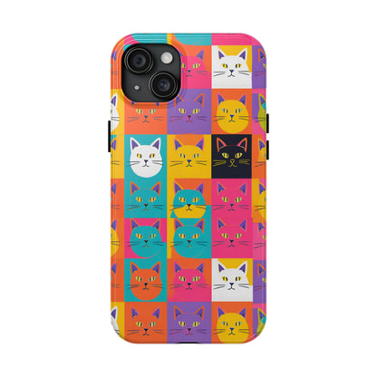 Cats in Pop Art - Tough Phone Case for iPhones and Samsung Smartphones