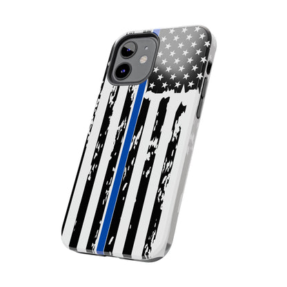 Phone Case: American Flag Blue Line Law Enforcement