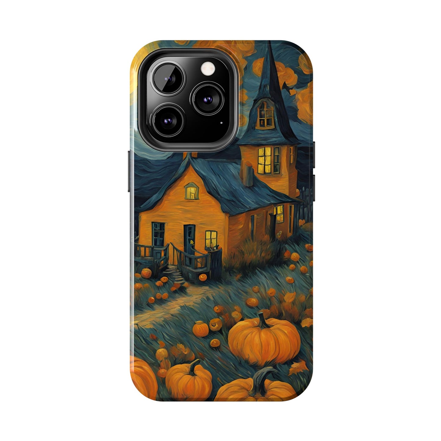 Spooky Haunted House Design - Tough Phone Case for iPhones and Samsung Smartphones