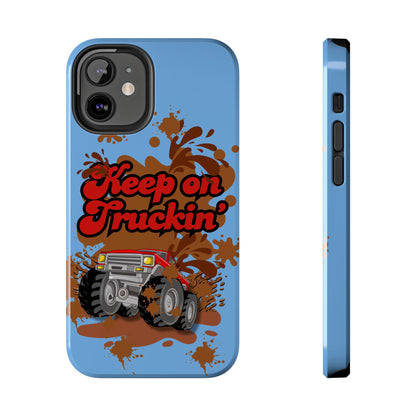 Keep on Truckin' in Blue - Tough Phone Case for iPhones and Samsung Smartphones