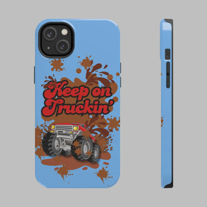 Keep on Truckin' in Blue - Tough Phone Case for iPhones and Samsung Smartphones