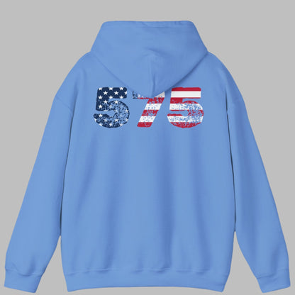 Patriotic Hoodie - New Mexico 575 Design