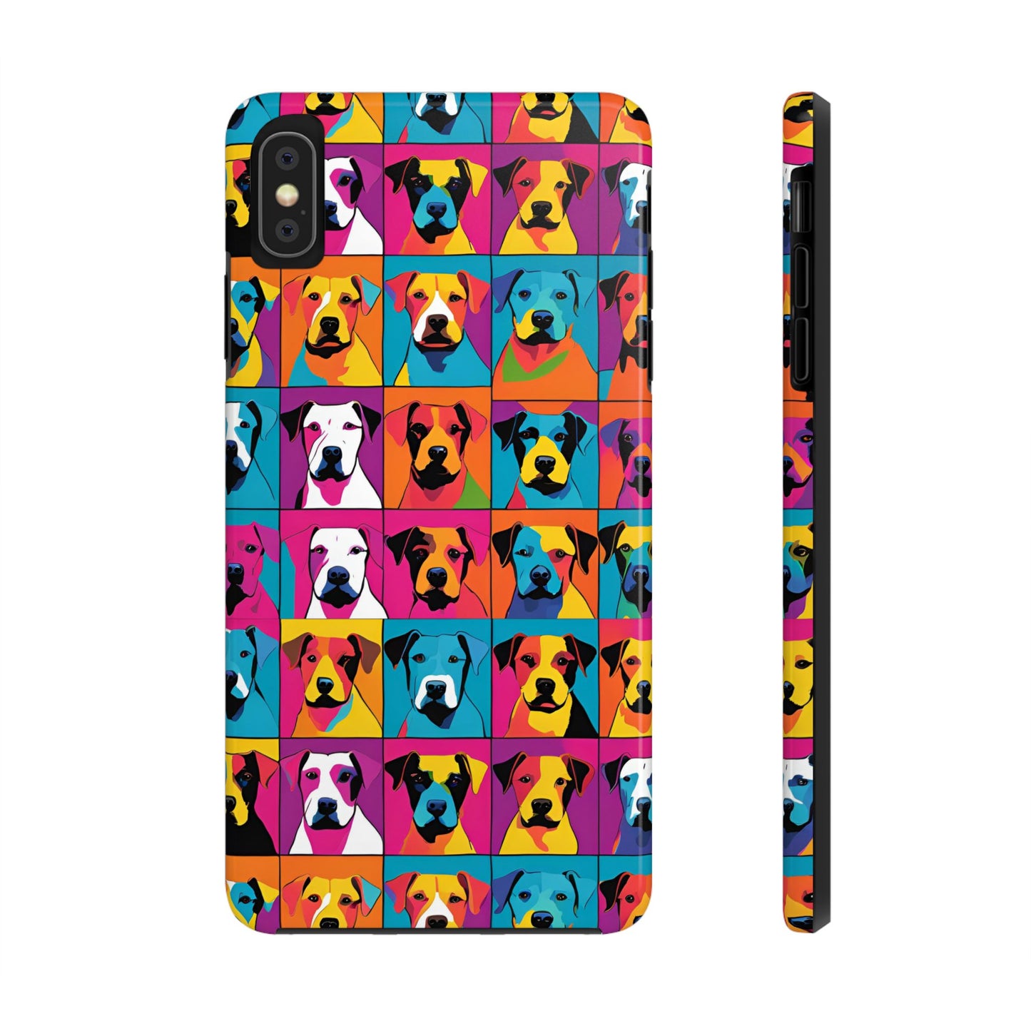 Colorful Dogs - Tough Phone Case for iPhones and Samsung Smartphones