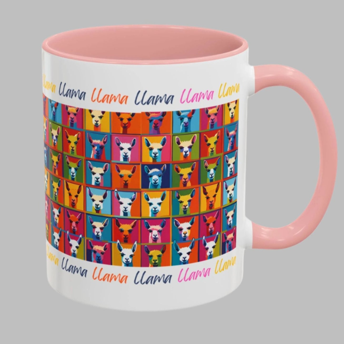 Llama Mug Colorful Pattern Mug - Artisan Design