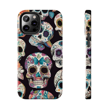 Day of the Dead Sugar Skulls el Día de Todos los Santos - Tough Phone Case for iPhones and Samsung Smartphones