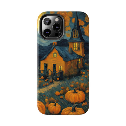 Spooky Haunted House Design - Tough Phone Case for iPhones and Samsung Smartphones