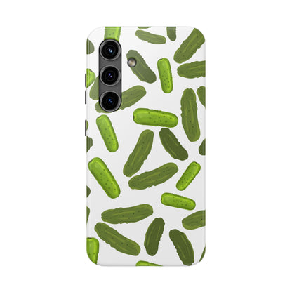 Humorous Pickles Design - Tough Phone Case for iPhones and Samsung Smartphones