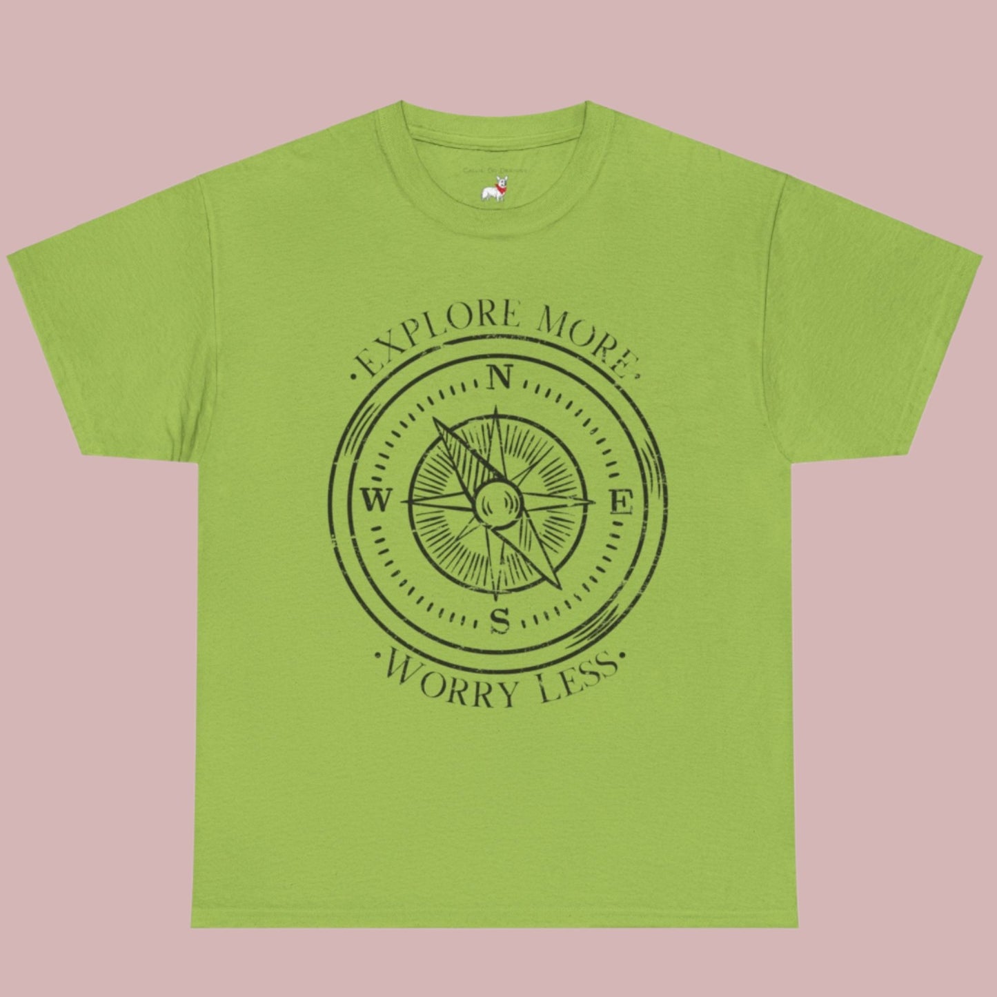 Tee - Explore More Worry Less Unisex Heavy Cotton - Women's