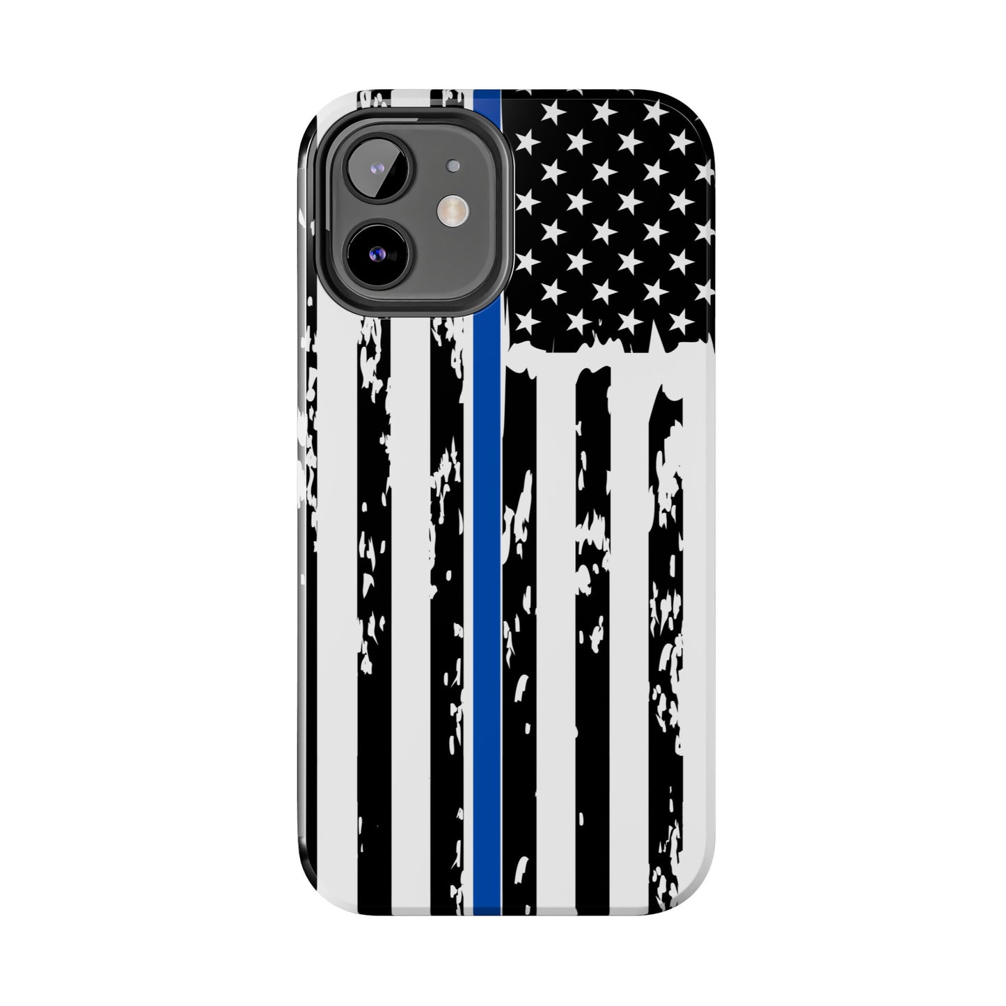 Phone Case: American Flag Blue Line Law Enforcement