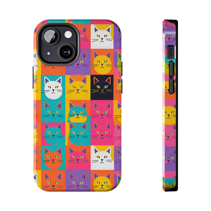 Cats in Pop Art - Tough Phone Case for iPhones and Samsung Smartphones