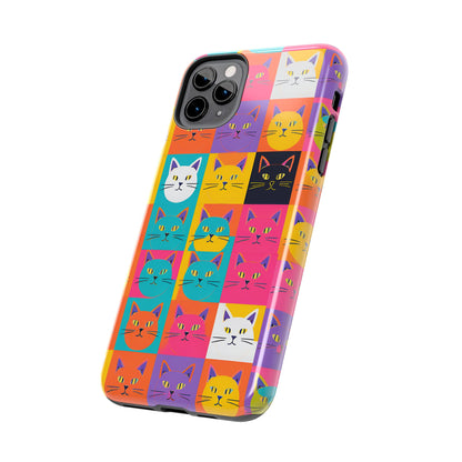 Cats in Pop Art - Tough Phone Case for iPhones and Samsung Smartphones