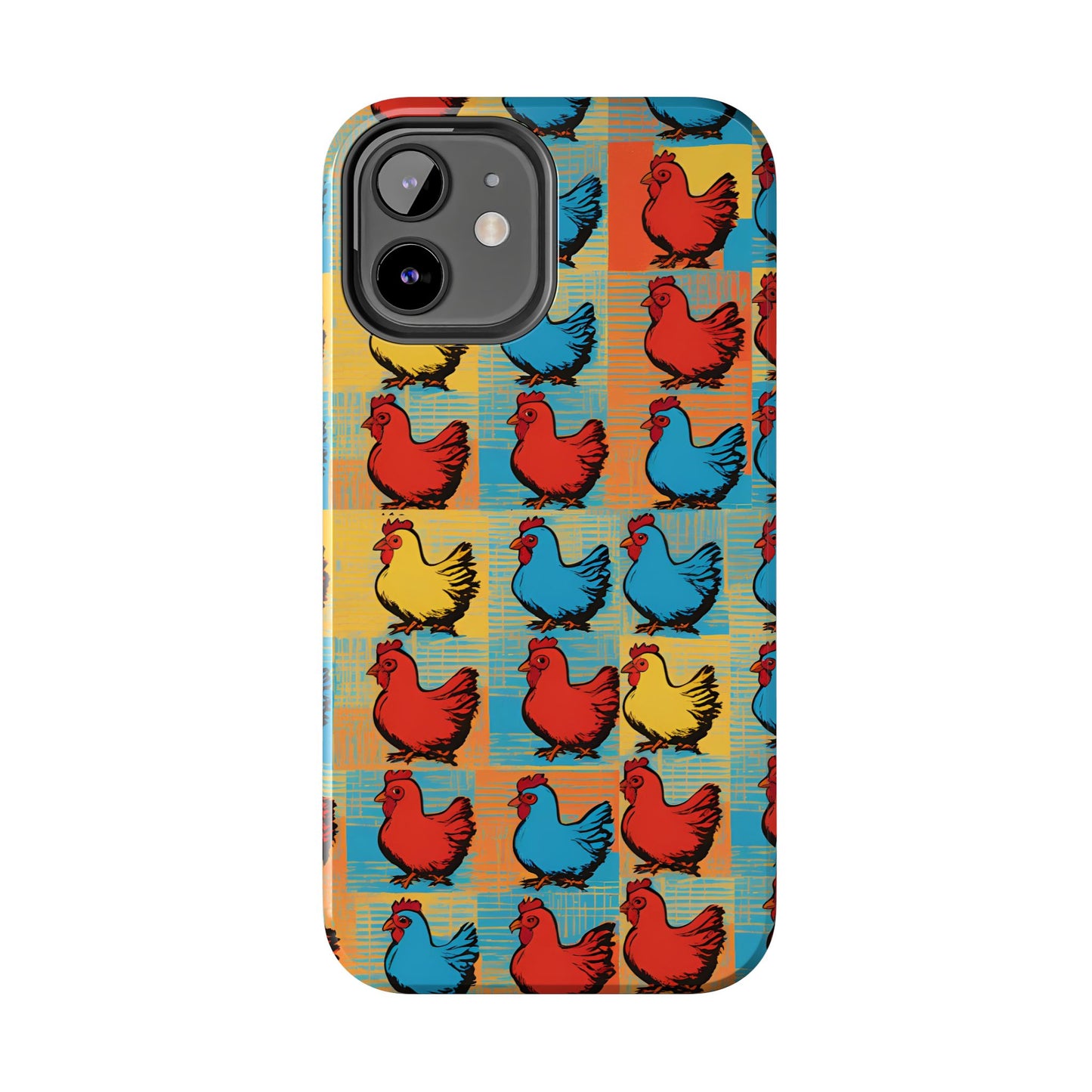 Artful Chickens - Tough Phone Case for iPhones and Samsung Smartphones